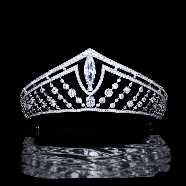 New Fashion Luxury Large Zircon Crown Bride Wedding Headdress Baroque Crown Wedding Bridal Gown Accessories
New Fashion Luxury Large Zircon Crown Bride Wedding Headdress Baroque Crown Wedding Bridal Gown Accessories