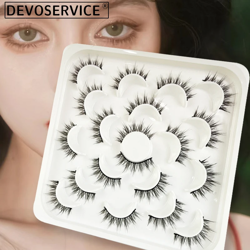 10Pairs Crossed Faux Mink False Eyelashes Natural Sexy Little Devil Style Eyelash Extension Makeup Tools Faux Cils Maquillage 
10Pairs Crossed Faux Mink False Eyelashes Natural Sexy Little Devil Style Eyelash Extension Makeup Tools Faux Cils Maquillage