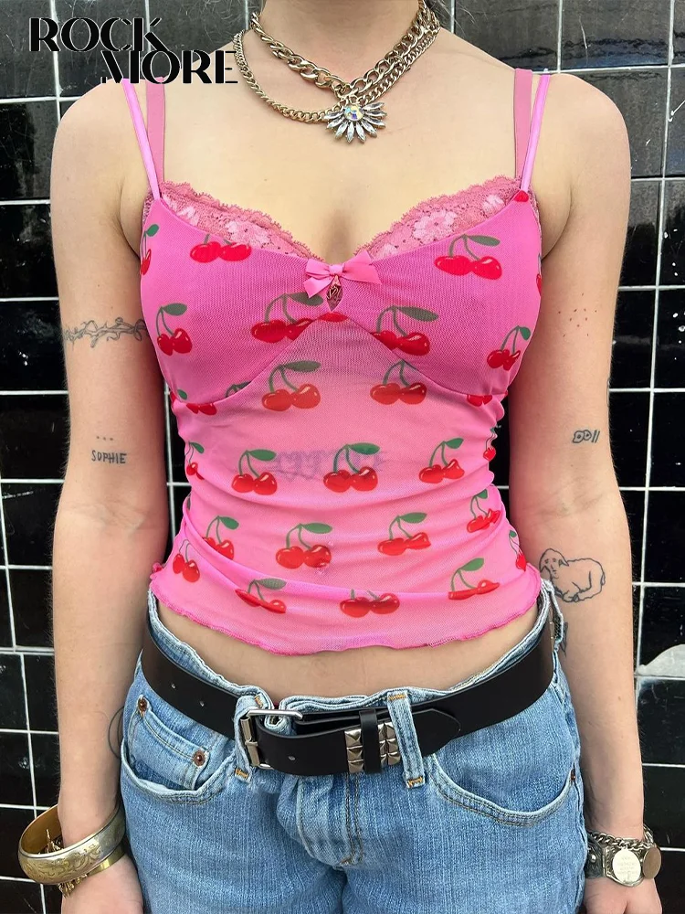 Rockmore Y2K Lace Patchwork Print Crop Top Women Aesthetic Mesh See Through Summer Bow Kawaii V Neck Corset Fashion Party Tanks
Rockmore Y2K Lace Patchwork Print Crop Top Women Aesthetic Mesh See Through Summer Bow Kawaii V Neck Corset Fashion Party Tanks