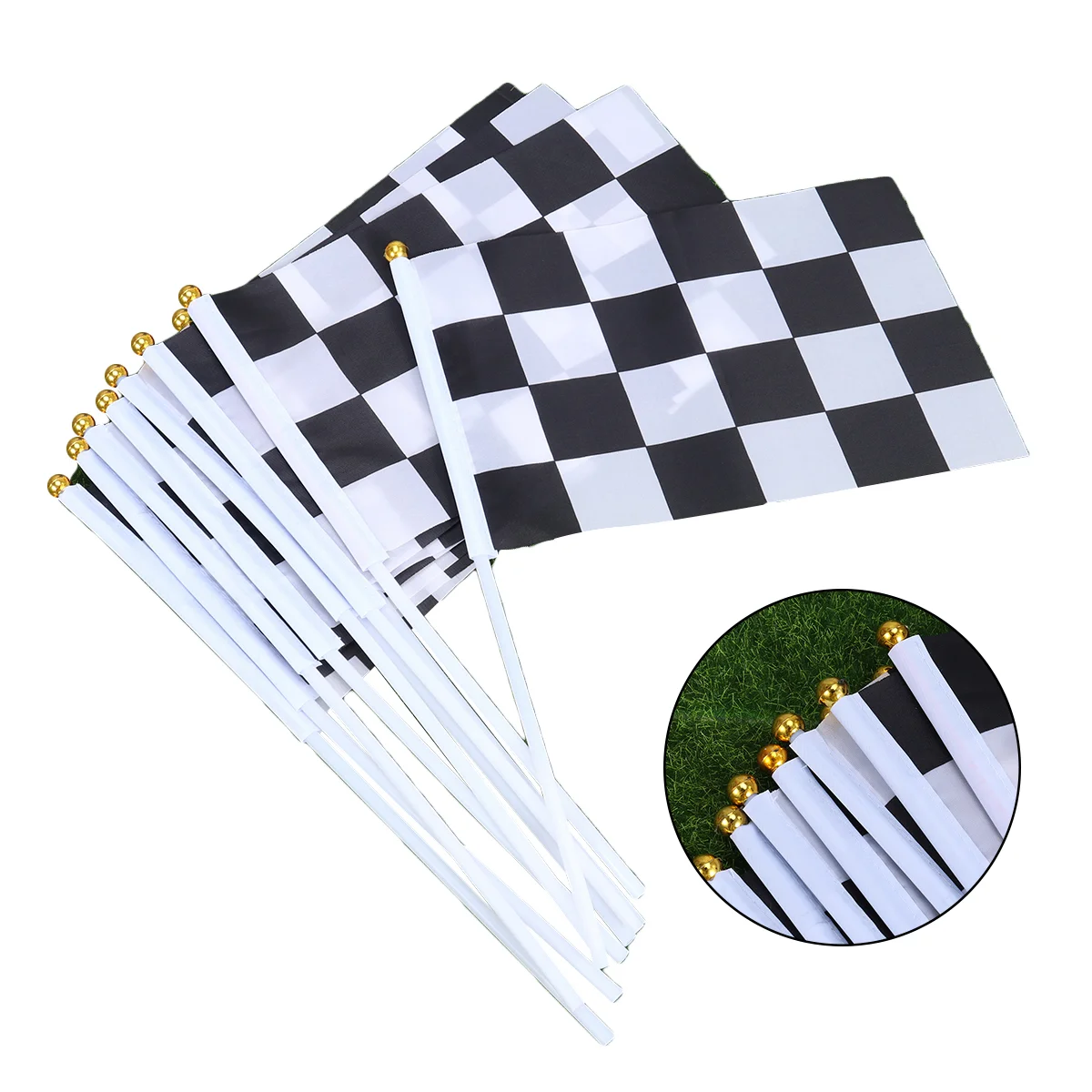 Flag Checkered Racing Race Car Flags Official Party Finish Waving Crossed Double Whiteblack Supplies
Flag Checkered Racing Race Car Flags Official Party Finish Waving Crossed Double Whiteblack Supplies