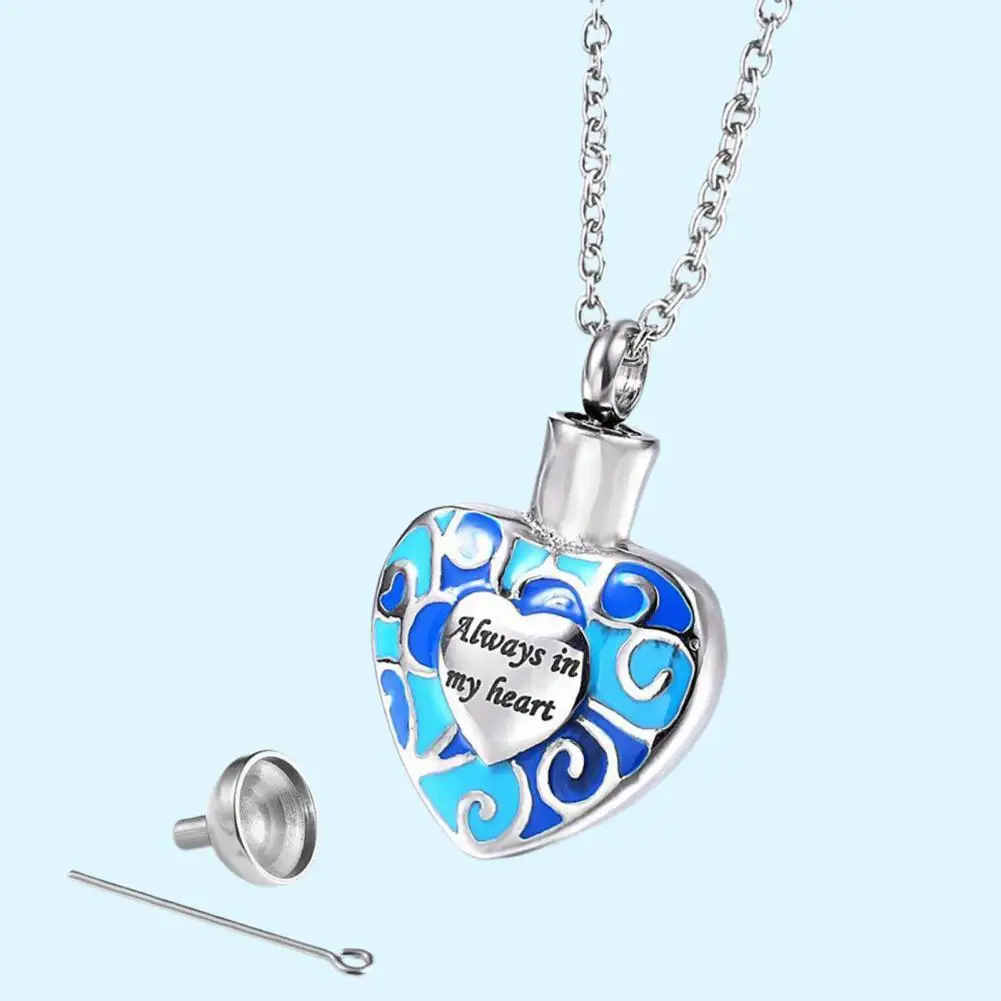 Urn Necklace Corrosion Resistant Pendant Necklace Titanium Steel Necklace with Love Heart Pendant Jewelry Keepsake for Girl
Urn Necklace Corrosion Resistant Pendant Necklace Titanium Steel Necklace with Love Heart Pendant Jewelry Keepsake for Girl