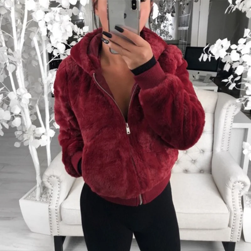 2021 New Women's Faux Fur Coat High-waist Hooded Fashion Cardigan Long-sleeved Loose Thin Faux Rabbit Fur Coat Jacket Women
2021 New Women's Faux Fur Coat High-waist Hooded Fashion Cardigan Long-sleeved Loose Thin Faux Rabbit Fur Coat Jacket Women
