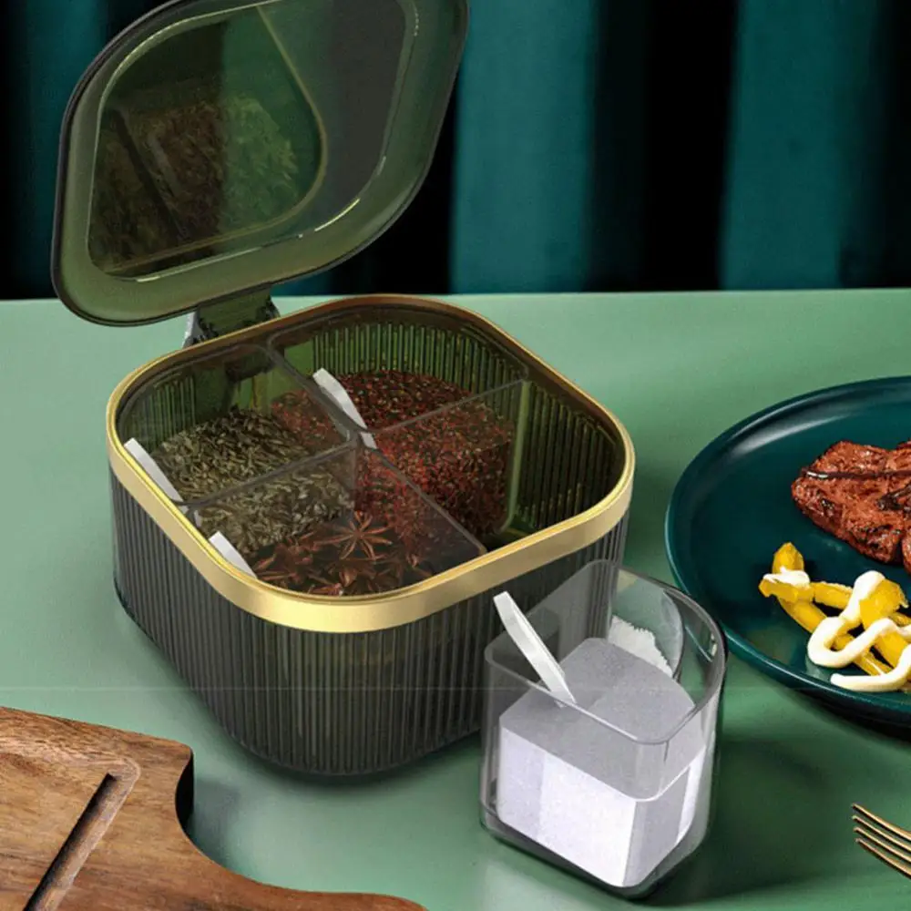 Household Kitchen Sugar Bowl Condiments Storage Container Kitchen Household Sugar Salt Monosodium Glutamate Storage Box 4 Grid
Household Kitchen Sugar Bowl Condiments Storage Container Kitchen Household Sugar Salt Monosodium Glutamate Storage Box 4 Grid