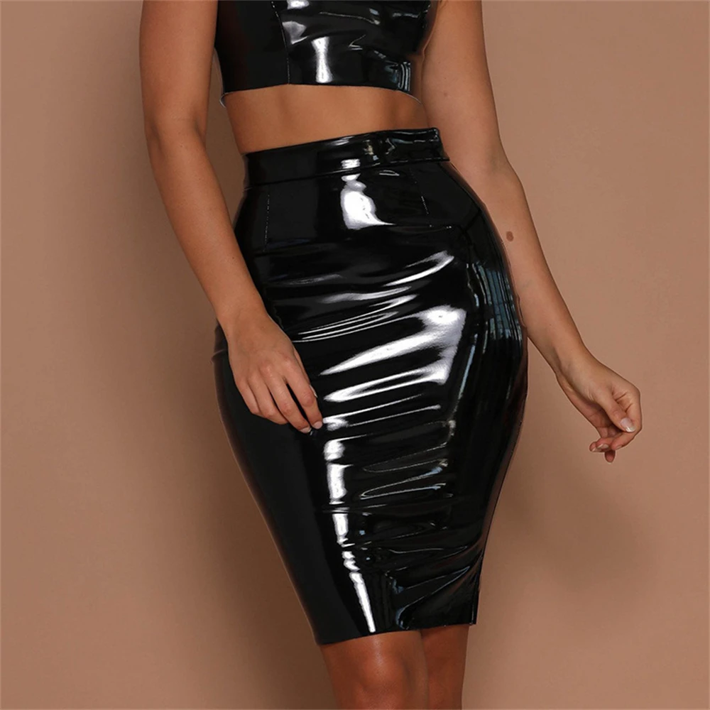 Black Faux PU Leather Skirt Women Midi Sexy High Waist Bodycon Skirt Office Pencil Skirt Knee Length Glossy Dress Nightclub Wear
Black Faux PU Leather Skirt Women Midi Sexy High Waist Bodycon Skirt Office Pencil Skirt Knee Length Glossy Dress Nightclub Wear