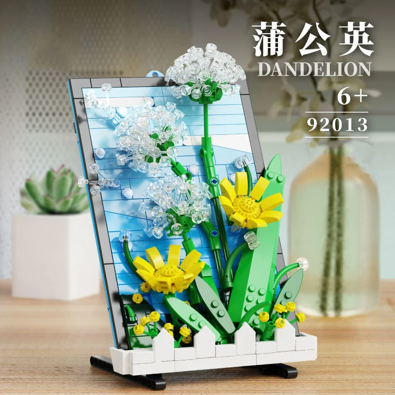 City Creativity Flower Series Dandelion Office Decoration Building Blocks Bricks Christmas Toys
City Creativity Flower Series Dandelion Office Decoration Building Blocks Bricks Christmas Toys