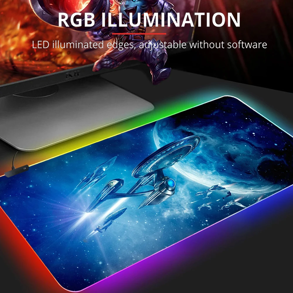 Водонепроницаемый игровой коврик для мыши Star Wars с RGB светодиодный светильник кой, проводной геймерский коврик для мыши с подсветкой, 7 ярких ...
Водонепроницаемый игровой коврик для мыши Star Wars с RGB светодиодный светильник кой, проводной геймерский коврик для мыши с подсветкой, 7 ярких ...