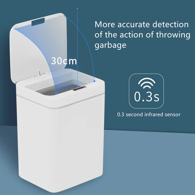 

Sensor Intelligent Sorting Trash Can Living Room Kitchen Bathroom Trash Can Automatic With The Lid