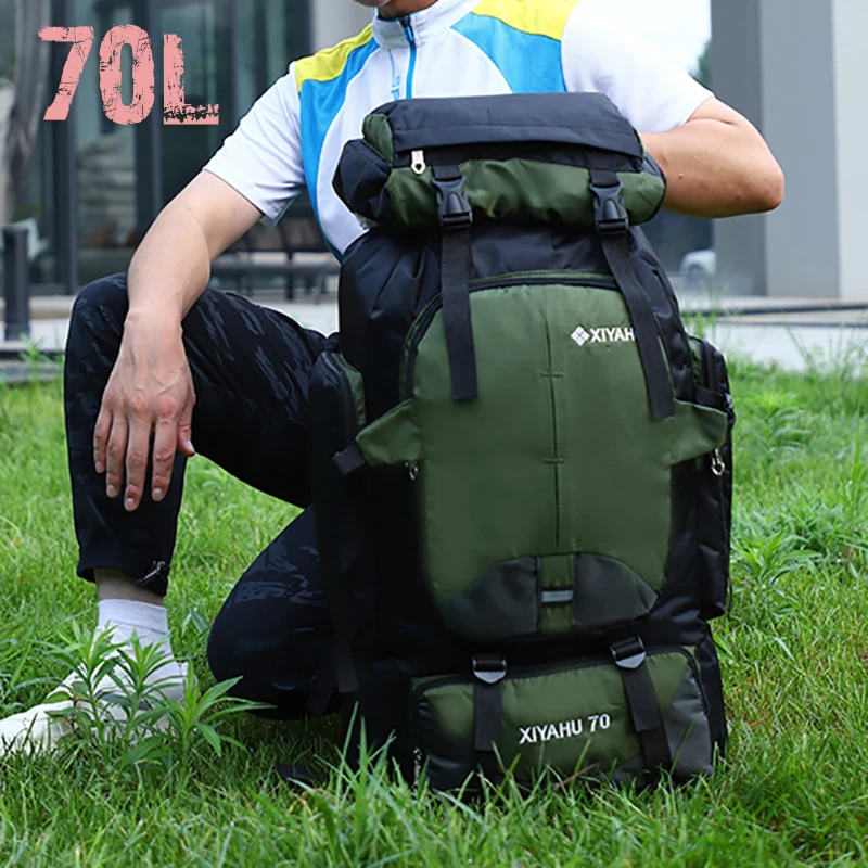 70L High Capacity Hiking Backpack Camping Women Outdoor Travel Backpack Men Tactics Sports Mountaineering Fishing Waterproof Bag
70L High Capacity Hiking Backpack Camping Women Outdoor Travel Backpack Men Tactics Sports Mountaineering Fishing Waterproof Bag