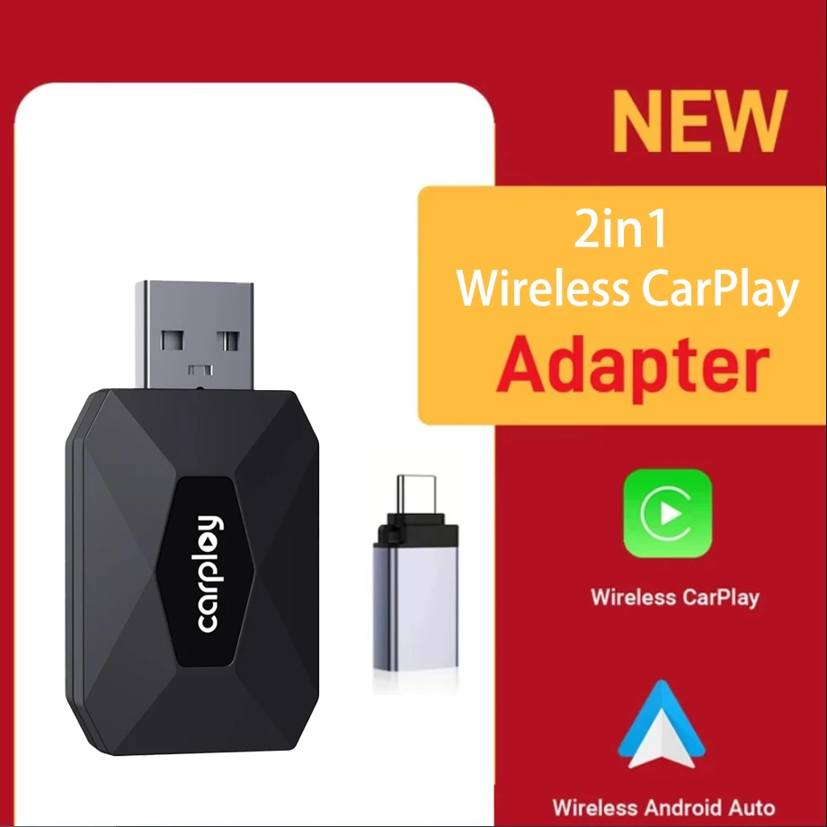 Беспроводной адаптер CarPlay 2 в 1 для iPhone apple Android auto CarPlay адаптер USB Mini Box Plug and Play автомобильная умная система подходит
Беспроводной адаптер CarPlay 2 в 1 для iPhone apple Android auto CarPlay адаптер USB Mini Box Plug and Play автомобильная умная система подходит