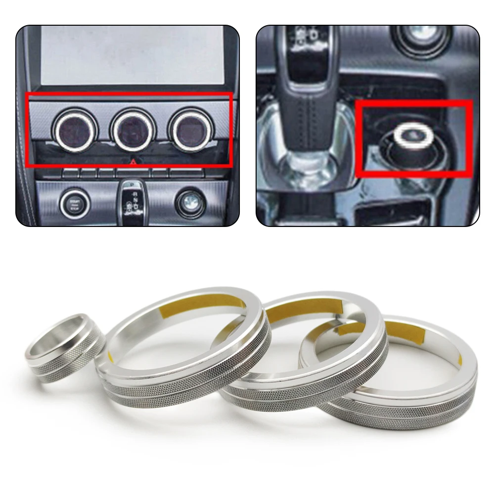 4pcs Car A / C Knob Cover Control Switch Trim Ring For Jaguar F-TYPE 2013-2022 Central Control Panel Air Conditioning Decor
4pcs Car A / C Knob Cover Control Switch Trim Ring For Jaguar F-TYPE 2013-2022 Central Control Panel Air Conditioning Decor