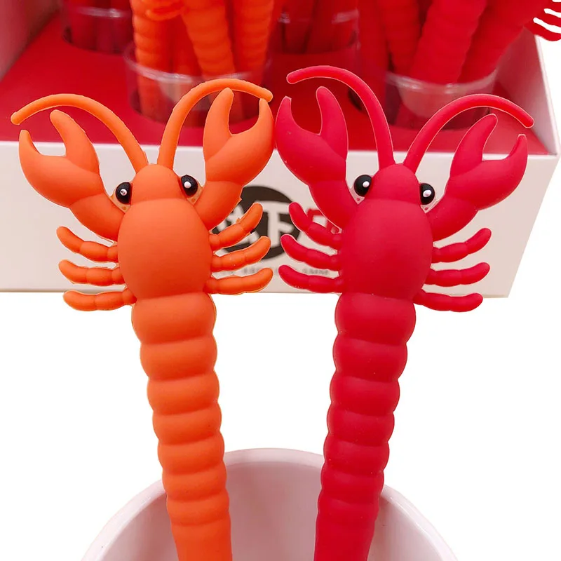 1pcs Cute Kawaii Gel Pen Creative Novelty Crayfish Cartoon Silicone 0.5mm Black Ink Pen for Writing Student Stationery Gift
1pcs Cute Kawaii Gel Pen Creative Novelty Crayfish Cartoon Silicone 0.5mm Black Ink Pen for Writing Student Stationery Gift