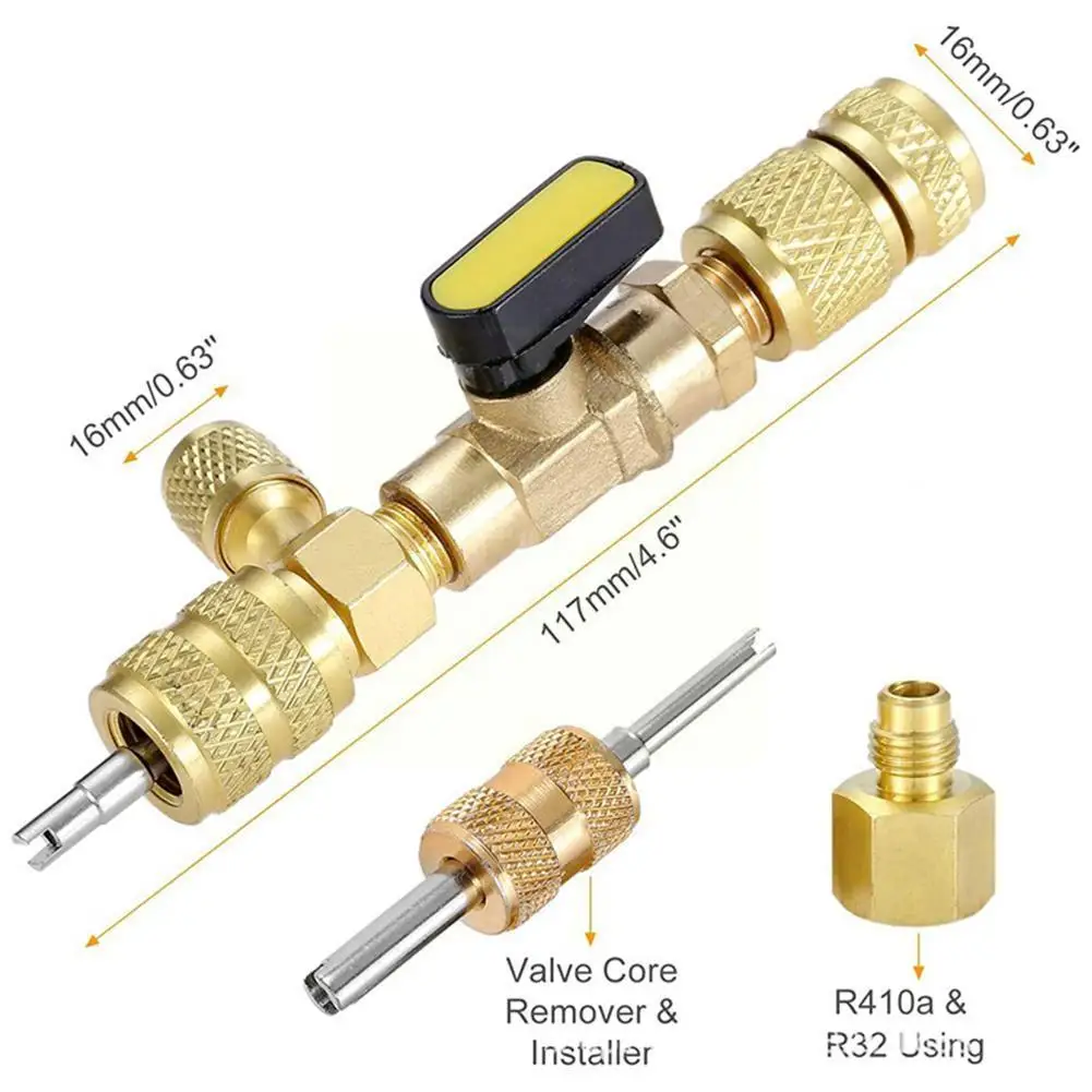 Spool Remover Spool Remover Installation Tool With Dual Size Sae 1/4 And 5/16 Ports For R404a R407c R134a R12 R32 Hvac Syst L8d4
Spool Remover Spool Remover Installation Tool With Dual Size Sae 1/4 And 5/16 Ports For R404a R407c R134a R12 R32 Hvac Syst L8d4