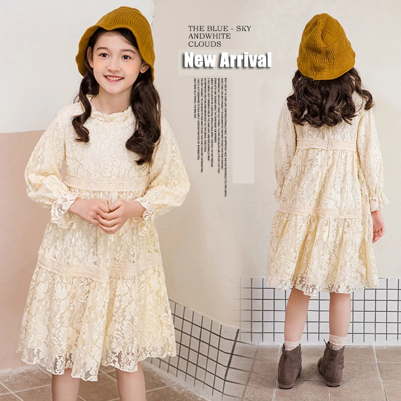 Korean Style Baby Long Sleeve Lace Dress for Children Girl 6 8 10 12 years 2022 Spring Fall Kids Clothes
Korean Style Baby Long Sleeve Lace Dress for Children Girl 6 8 10 12 years 2022 Spring Fall Kids Clothes