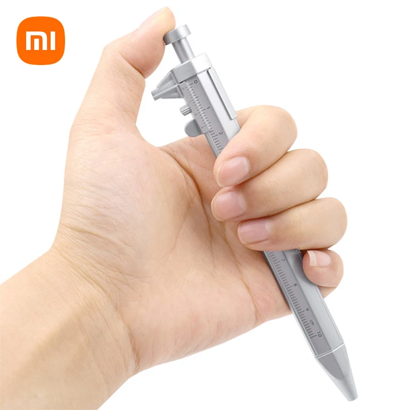 Xiaomi Multifunction Caliper Pen 0-100mm Vernier Caliper Roller Ball-Point 1.0mm Plastic Student Stationery Gift Measuring Tools
Xiaomi Multifunction Caliper Pen 0-100mm Vernier Caliper Roller Ball-Point 1.0mm Plastic Student Stationery Gift Measuring Tools