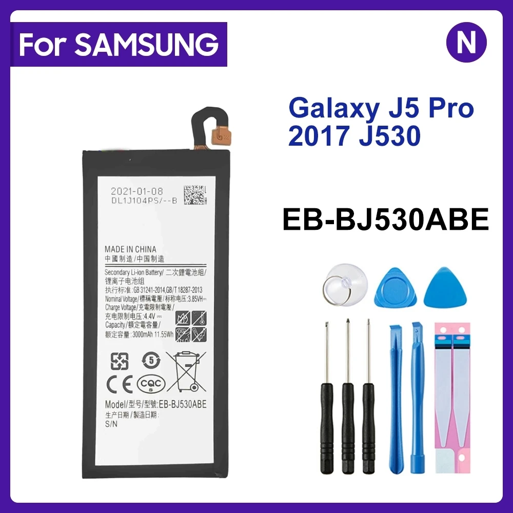Оригинальная деталь SAMSUNG 3000 мАч, аккумулятор для Samsung Galaxy J5 Pro 2017, J530, фотосессия/G, Фотоэлементы + Инструменты
Оригинальная деталь SAMSUNG 3000 мАч, аккумулятор для Samsung Galaxy J5 Pro 2017, J530, фотосессия/G, Фотоэлементы + Инструменты