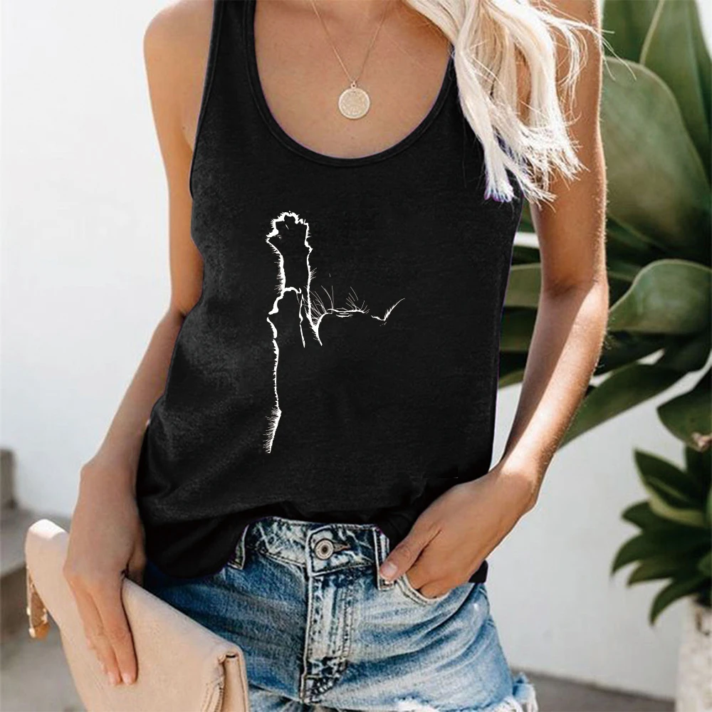 2022 Summer Cat Print Women Tank Top Sleeveless Simple Strokes Loose Tops Women Harajuku T Shirt Casual Sports Fitness Vest New
2022 Summer Cat Print Women Tank Top Sleeveless Simple Strokes Loose Tops Women Harajuku T Shirt Casual Sports Fitness Vest New