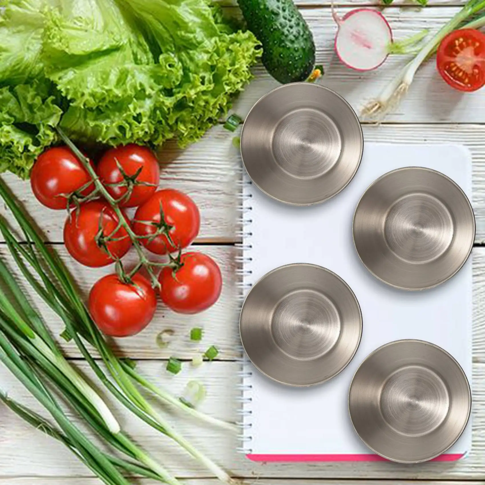 24 Pack Stainless Steel Condiment Sauce Cups,Commercial Grade Dipping Sauce Cups,Ramekin Condiment Cups Portion Cups 
24 Pack Stainless Steel Condiment Sauce Cups,Commercial Grade Dipping Sauce Cups,Ramekin Condiment Cups Portion Cups