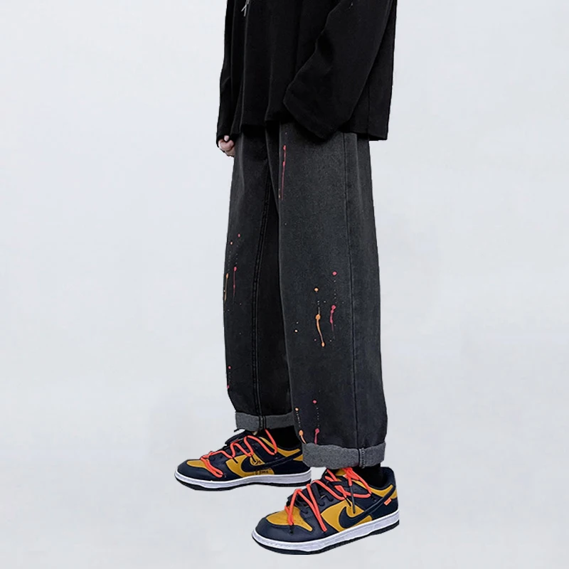 Four Seasons Men's Jeans Fashion Straight Loose Casual Wide Leg Pants Streetwear Trend Streetwear Men's Ins Hot Sale Mens Pants
Four Seasons Men's Jeans Fashion Straight Loose Casual Wide Leg Pants Streetwear Trend Streetwear Men's Ins Hot Sale Mens Pants