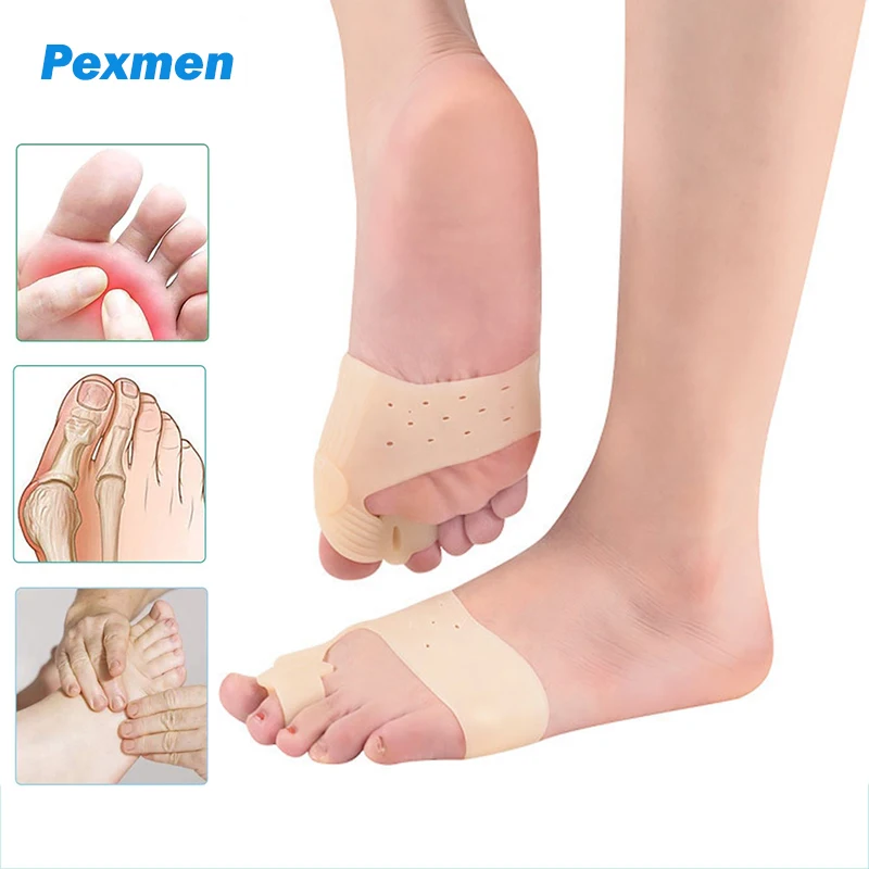 Pexmen 2Pcs/Pair Gel Bunion Corrector Orthopedic Splint Toe Separator for Hallux Valgus Hammer Toe Straightener Forefoot Pads
Pexmen 2Pcs/Pair Gel Bunion Corrector Orthopedic Splint Toe Separator for Hallux Valgus Hammer Toe Straightener Forefoot Pads