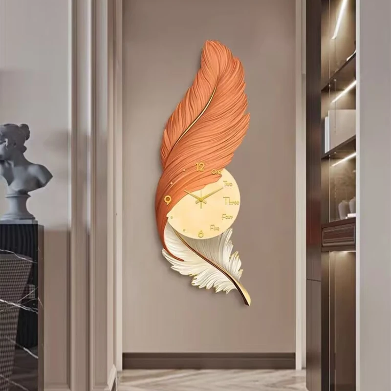 Large Wall Clock Feather Painted Modern Fashionable Silent Design Living Room Corridor Decoration Damaged Refund Free Shipping
Large Wall Clock Feather Painted Modern Fashionable Silent Design Living Room Corridor Decoration Damaged Refund Free Shipping