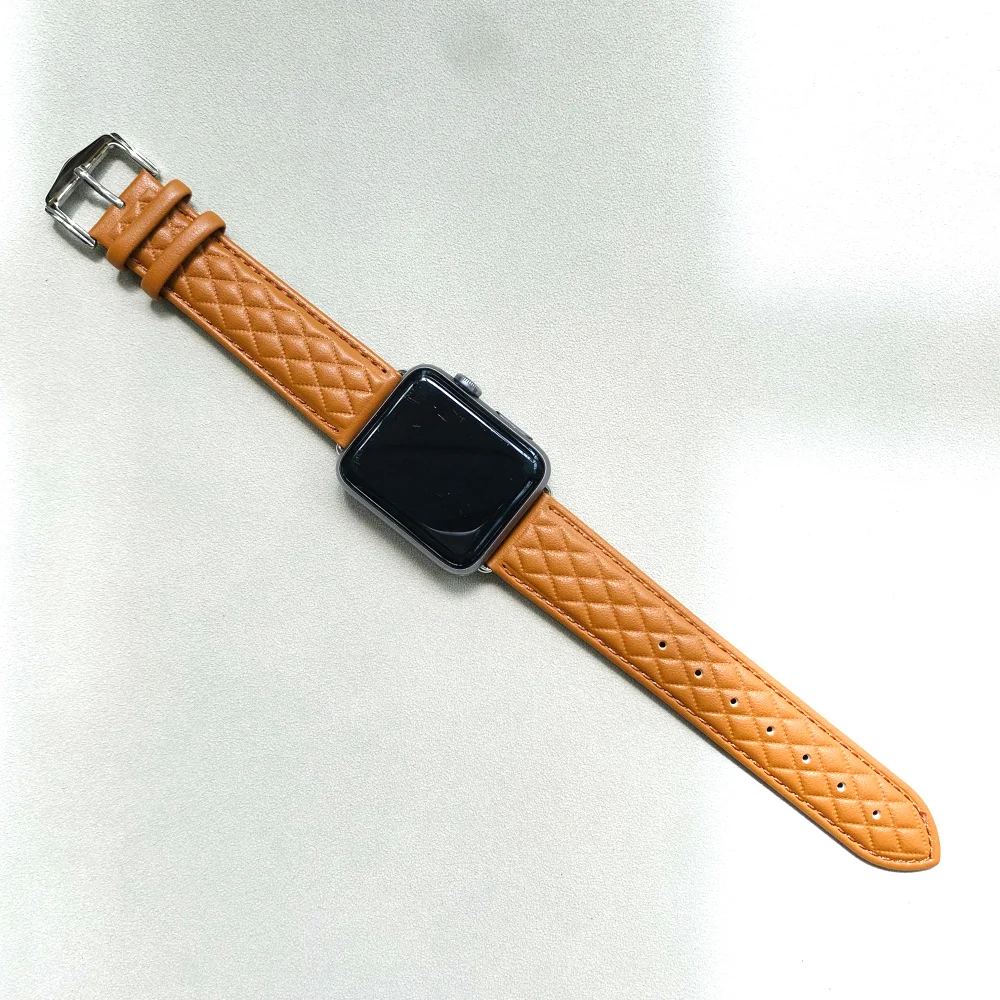Модный ромбовидный сетчатый ремешок из натуральной кожи для Apple Watch Band 38 мм 40 мм 42 мм 44 мм 41 мм 45 мм iWatch Series 3 4 5 6 7 8 
Модный ромбовидный сетчатый ремешок из натуральной кожи для Apple Watch Band 38 мм 40 мм 42 мм 44 мм 41 мм 45 мм iWatch Series 3 4 5 6 7 8
