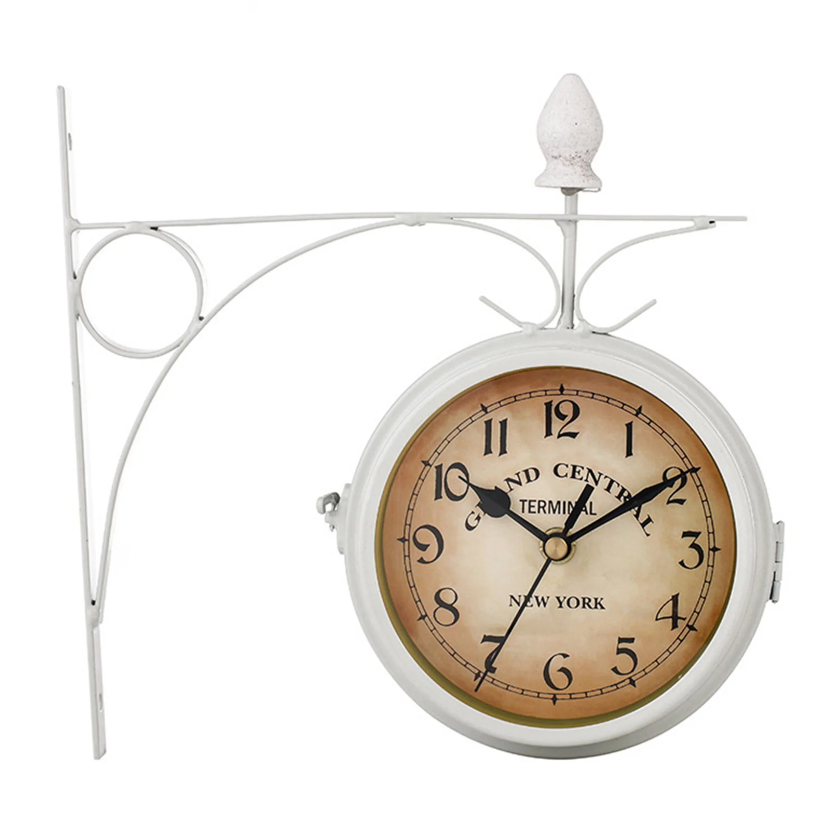 Iron Round Wall Hanging Double Sided Two Faces Retro Station Clock Round Chandelier Wall Hanging Clock Home Decor
Iron Round Wall Hanging Double Sided Two Faces Retro Station Clock Round Chandelier Wall Hanging Clock Home Decor