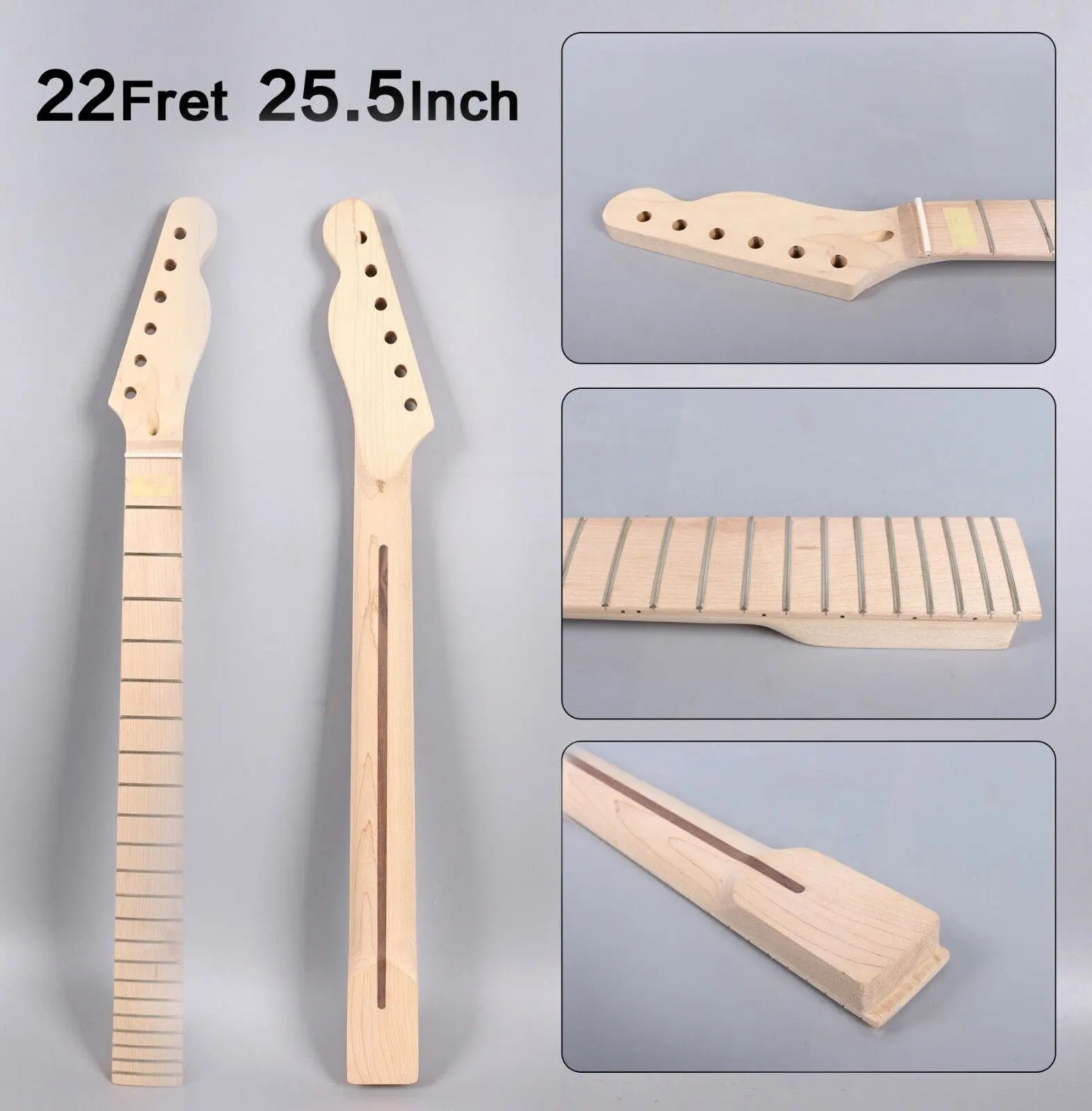 Yinfente 22 Fret Guitar Neck Maple Headstock 25.5 Inch Fretboard Guitar Truss Rod Replace Head No Inlay Bolt on Heel
Yinfente 22 Fret Guitar Neck Maple Headstock 25.5 Inch Fretboard Guitar Truss Rod Replace Head No Inlay Bolt on Heel