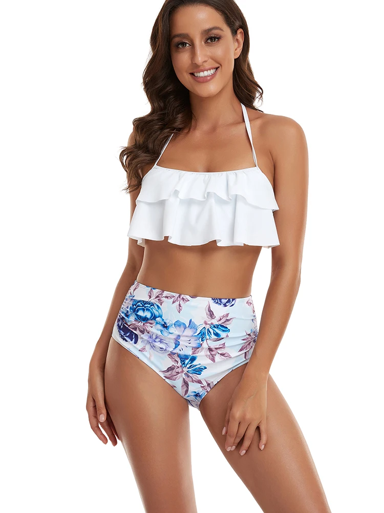 Купальник-бикини женский с эффектом пуш-ап и высокой талией
Купальник-бикини женский с эффектом пуш-ап и высокой талией