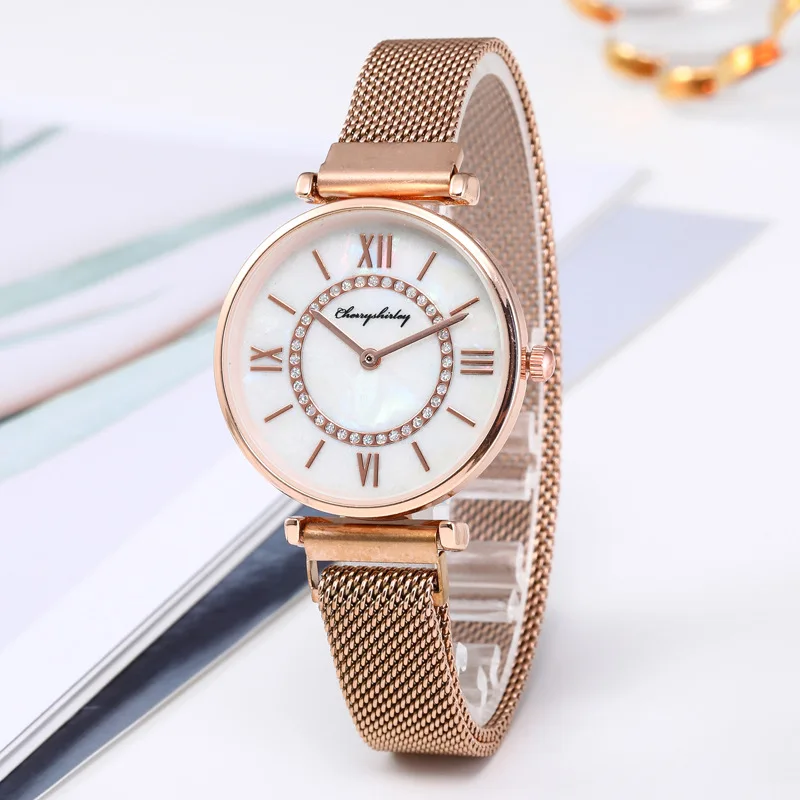 Famous Brand Luxury Female Wrist Watch Magnet Fashion Gold Alloy Diamond Roman Numeral Ladies Quartz Wristwatches For Women Gift
Famous Brand Luxury Female Wrist Watch Magnet Fashion Gold Alloy Diamond Roman Numeral Ladies Quartz Wristwatches For Women Gift