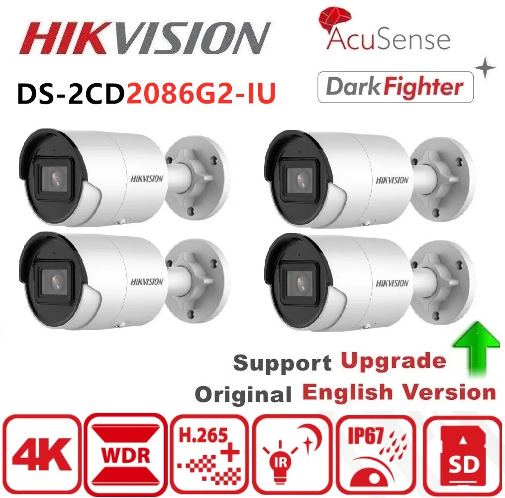 IP-камера Hikvision 4K AcuSense Bullet PoE 8 Мп стандартная классификация автомобиля Встроенный микрофон слот для SD-карты H265 + IP67
IP-камера Hikvision 4K AcuSense Bullet PoE 8 Мп стандартная классификация автомобиля Встроенный микрофон слот для SD-карты H265 + IP67