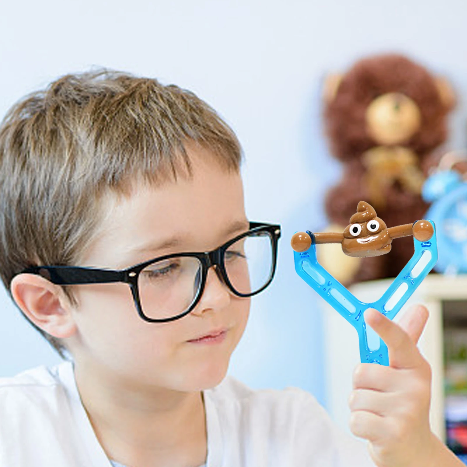 Kids Slingshot Funny Catapult SlingshotStretchy Elastic Poop Slingshot Toy Mini Sticky Poop Flying Toy As Novelty Gift For Kids 
Kids Slingshot Funny Catapult SlingshotStretchy Elastic Poop Slingshot Toy Mini Sticky Poop Flying Toy As Novelty Gift For Kids