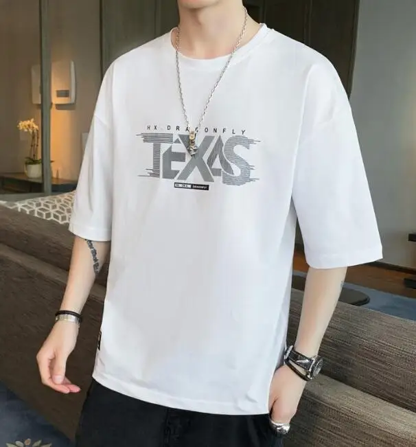 New Men's Solid Color Alphabet Pictures Short-Sleeve Round-collar Loose Casual T-Shirt ABD276
New Men's Solid Color Alphabet Pictures Short-Sleeve Round-collar Loose Casual T-Shirt ABD276