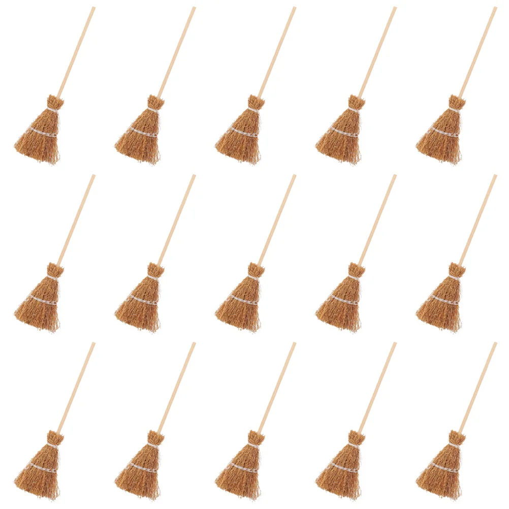 15 Pcs Mini Brooms Ornaments Simulated Toy House Scene Layout Decor Wood Halloween
15 Pcs Mini Brooms Ornaments Simulated Toy House Scene Layout Decor Wood Halloween