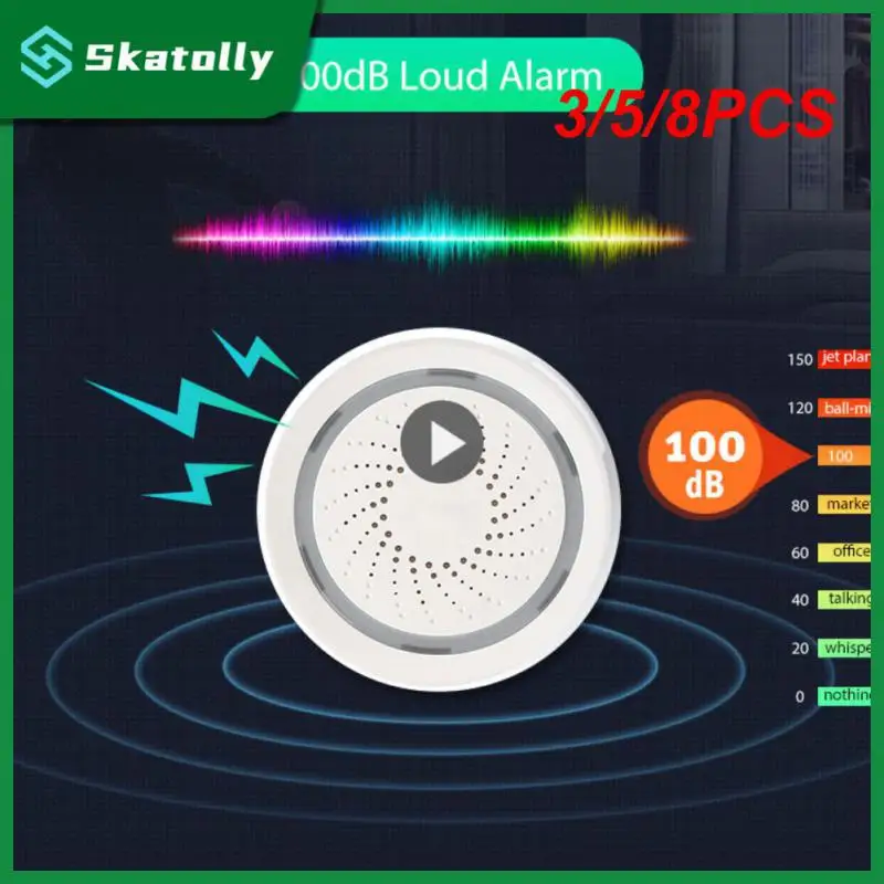 3/5/8PCS Usb Temperature And Humidity Sensor Remote Control Sound And Light Alarm 120db Mobile App Control Wifi Sensor
3/5/8PCS Usb Temperature And Humidity Sensor Remote Control Sound And Light Alarm 120db Mobile App Control Wifi Sensor