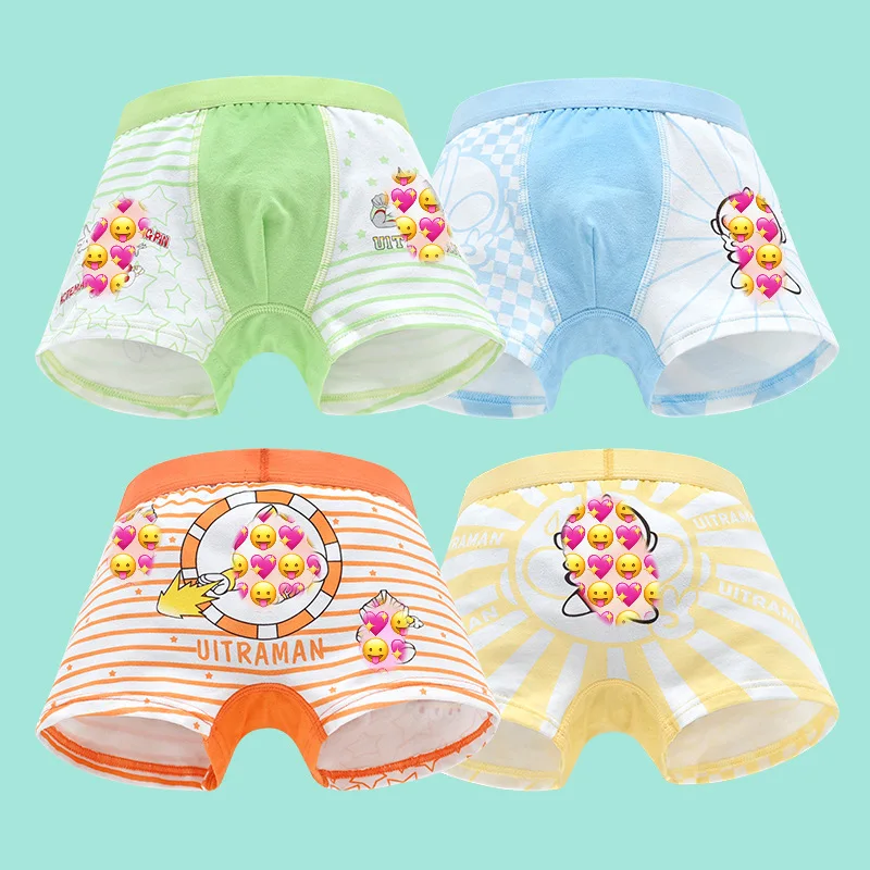 4pcs/Lot Boys Boxer Briefs Kids Cartoon Cotton Underwear Boy Underpants Teenager Soft Children Panties 2-12T Kids Underwear
4pcs/Lot Boys Boxer Briefs Kids Cartoon Cotton Underwear Boy Underpants Teenager Soft Children Panties 2-12T Kids Underwear