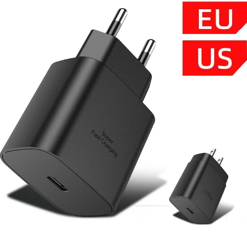 

5-10pcs 25W (18W) Type C Fast Wall Charger For Samsung S21 S22 Ultra Note 20 10 Galaxy A50 A51 A52 A72 A73 Type c Cable Charger