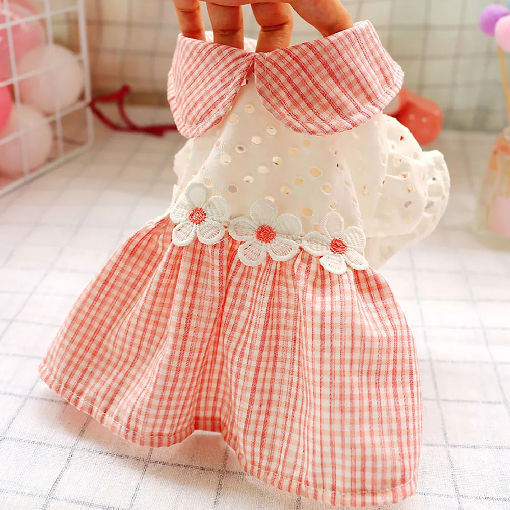 Pet Hollow Pink Plaid Dress Pet Clothes Comfortable Soft Puppuy Dogs Cats Dress Pet Clothes Four Season Dog Cat Princess Dress
Pet Hollow Pink Plaid Dress Pet Clothes Comfortable Soft Puppuy Dogs Cats Dress Pet Clothes Four Season Dog Cat Princess Dress