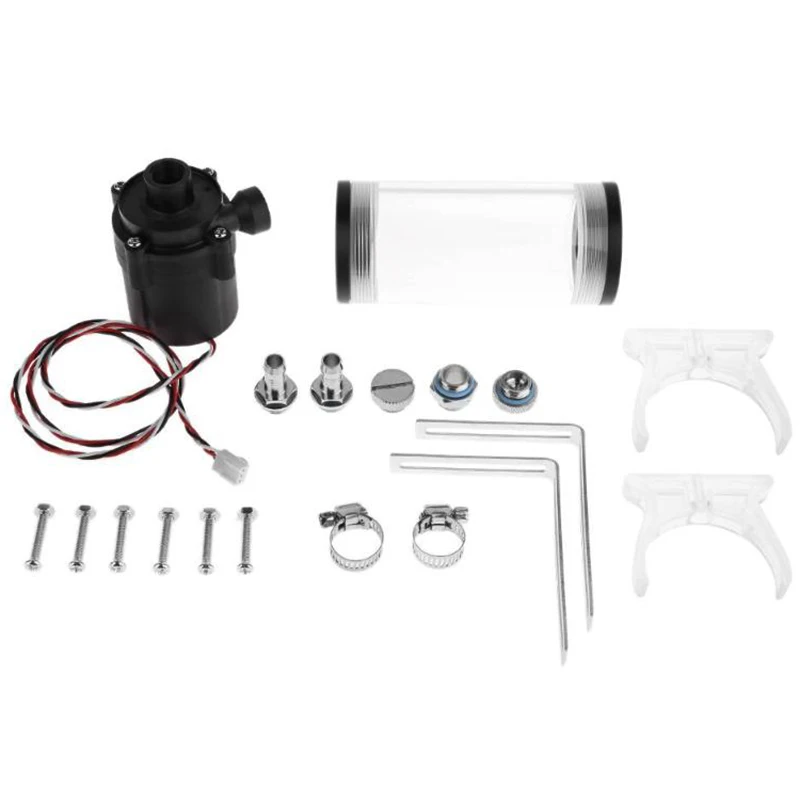 110Mm Cylinder Water Tank G1/4 Thread 19W Sc600 Pump Computer Water Cooling Radiator Water Cooling Cooler For Computer Cpu
110Mm Cylinder Water Tank G1/4 Thread 19W Sc600 Pump Computer Water Cooling Radiator Water Cooling Cooler For Computer Cpu