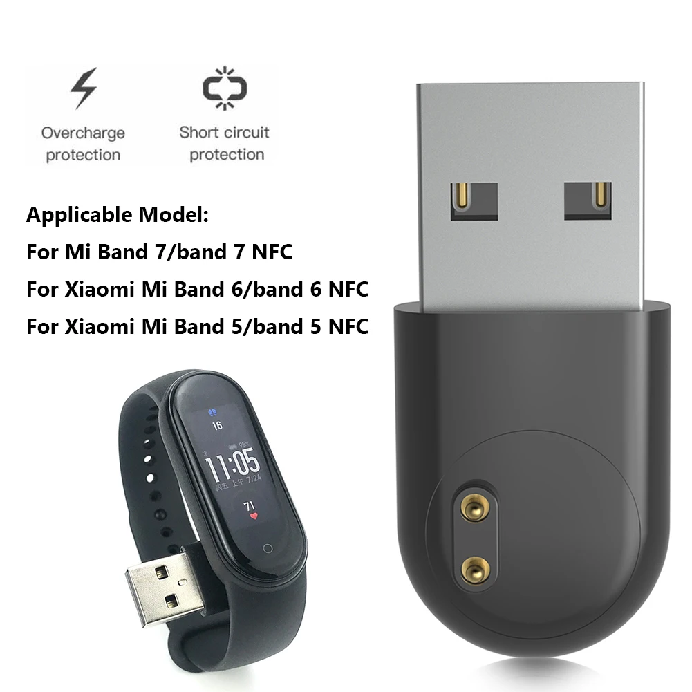 Запасная портативная док-станция для зарядного устройства Mini USB Xiaomi Mi Band 7 6 5 NFC