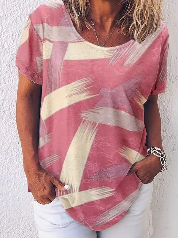 Женская свободная футболка с коротким рукавом, модель 2022 года
Женская свободная футболка с коротким рукавом, модель 2022 года