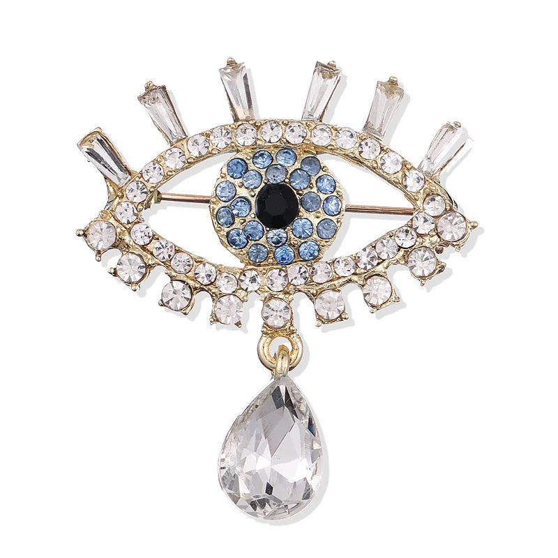 TULX High Quality Crystal Rhinestones Blue Eye Brooch Pins Fashion Women's Dress Hat Shoes Decorated Jewelry
TULX High Quality Crystal Rhinestones Blue Eye Brooch Pins Fashion Women's Dress Hat Shoes Decorated Jewelry