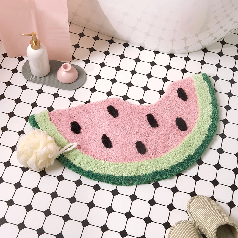 Watermelon Bathroom Rug Fruit Carpet Living Room Tapis Toilet Kitchen Floor Mat Door Mats Soft Anti Slip Rugs Dorm Home Decor
Watermelon Bathroom Rug Fruit Carpet Living Room Tapis Toilet Kitchen Floor Mat Door Mats Soft Anti Slip Rugs Dorm Home Decor