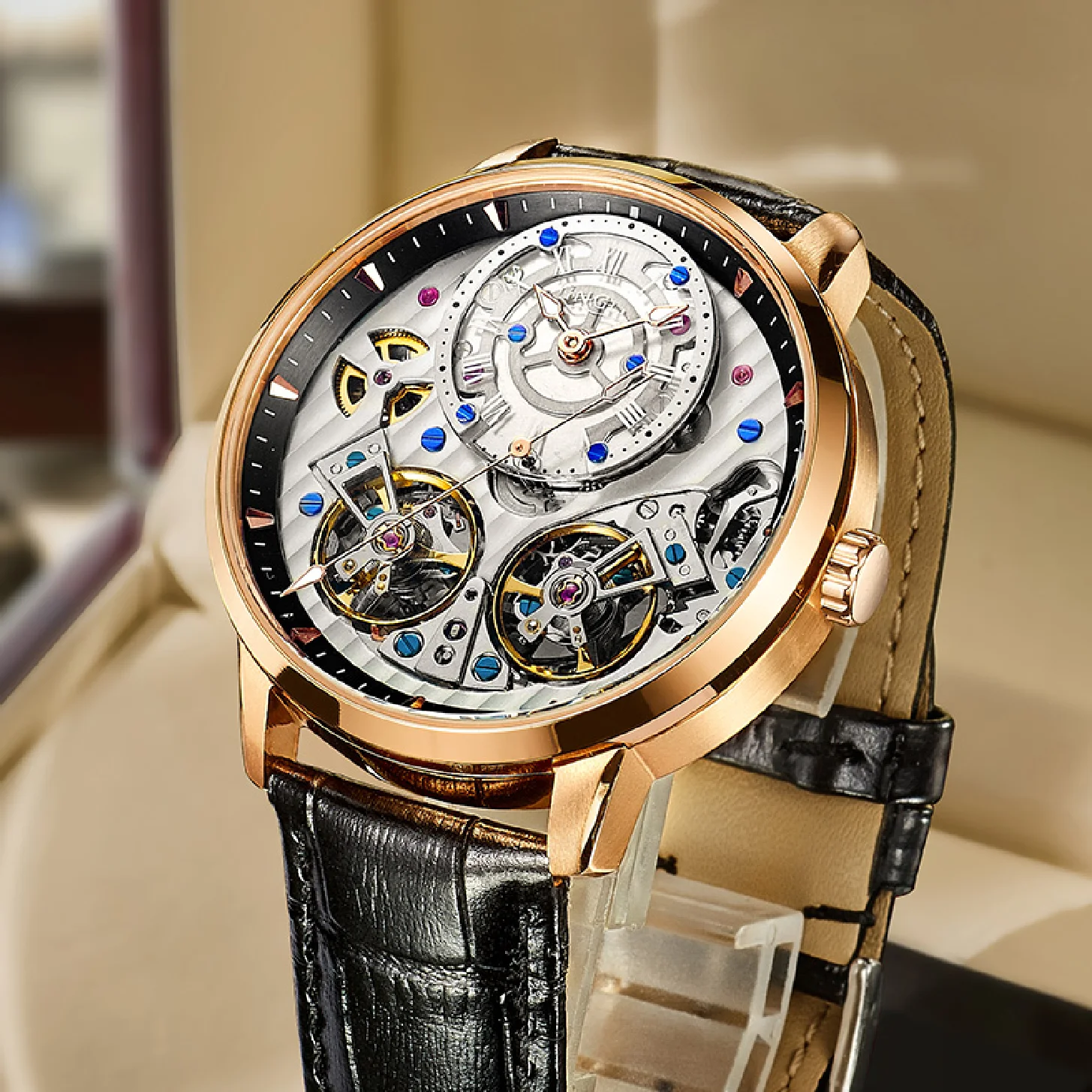JINLERY Special Double Flywheel Tourbillon Watch for Men Automatic Wristwatch Fashion Mechanical Luxury Clock Relogio Masculino
JINLERY Special Double Flywheel Tourbillon Watch for Men Automatic Wristwatch Fashion Mechanical Luxury Clock Relogio Masculino