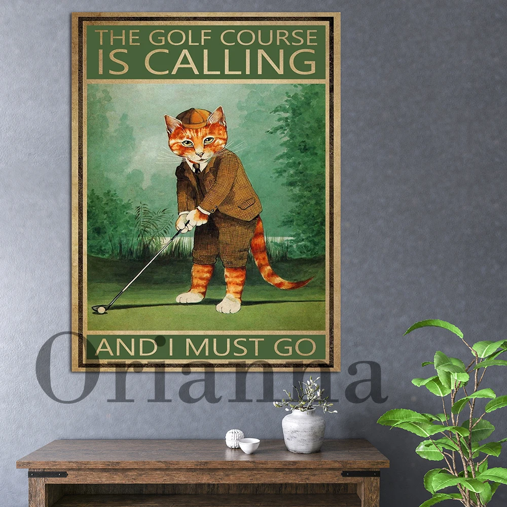 Golfer Golfing Cat Poster The Golf Course Is Calling And I Must Go Poster Home Living Decor Canva Painting Poster Wall Art Print
Golfer Golfing Cat Poster The Golf Course Is Calling And I Must Go Poster Home Living Decor Canva Painting Poster Wall Art Print