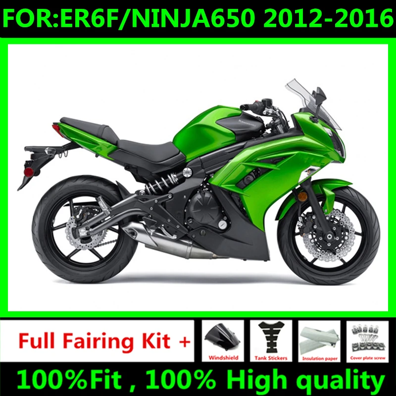 Motorcycle Fairings kit for ER-6F 2012 2013 2014 2015 2016 ER6F 12 13 14 15 16 ninja650 Fairing EX 650 NINJA 650 set green black
Motorcycle Fairings kit for ER-6F 2012 2013 2014 2015 2016 ER6F 12 13 14 15 16 ninja650 Fairing EX 650 NINJA 650 set green black