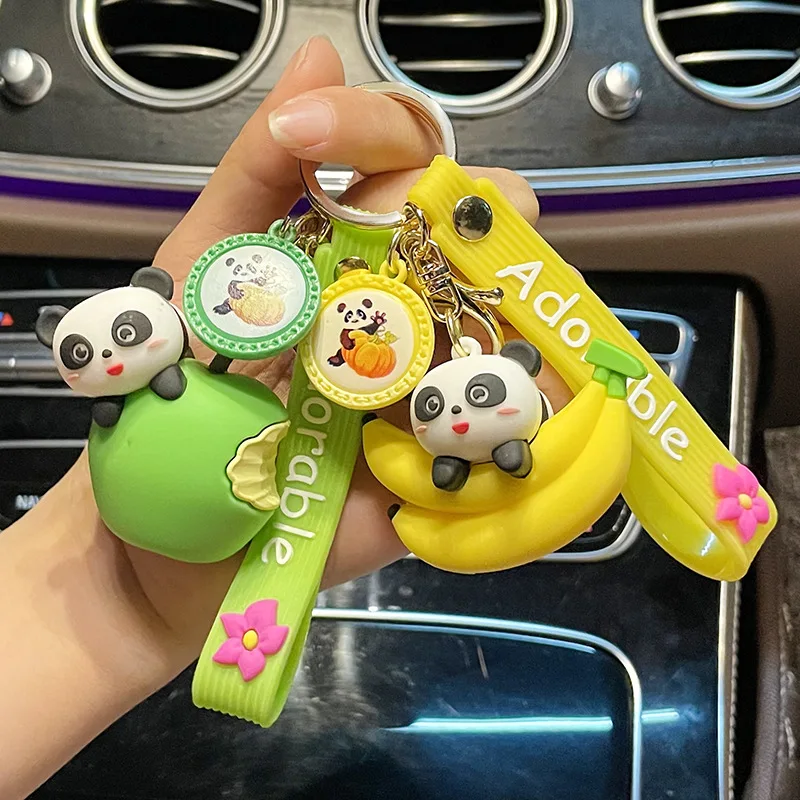Fruit Panda Cute Key Pendant Cartoon Dolls Creative Gifts Couple Bag Charm Keychain Cute Key Accessories
Fruit Panda Cute Key Pendant Cartoon Dolls Creative Gifts Couple Bag Charm Keychain Cute Key Accessories
