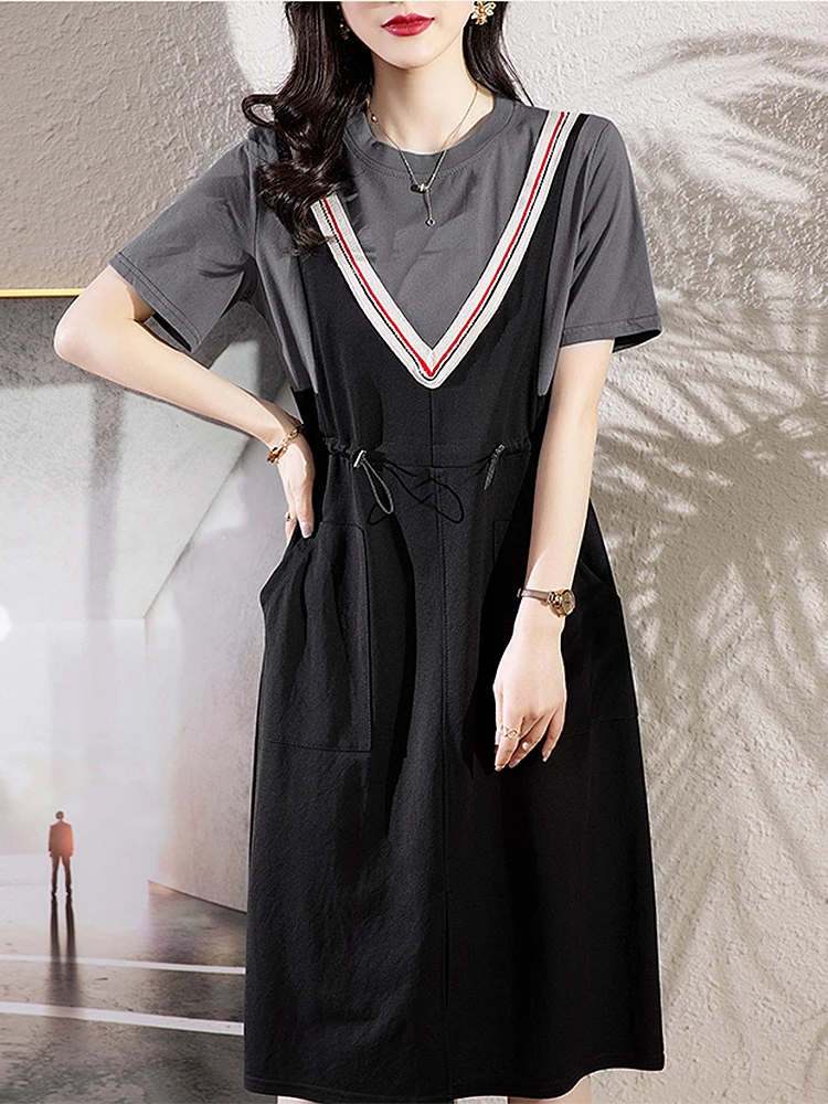 Летние платья для женщин, одежда из искусственной кожи, женское Повседневное платье на завязках
Летние платья для женщин, одежда из искусственной кожи, женское Повседневное платье на завязках