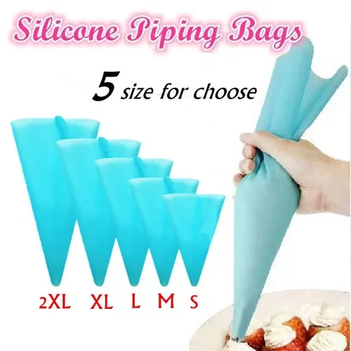 2023New Reusable Silicone Pastry Bag Icing Piping Bags Cream Cake Bake Decorate 5 size can be choose 
2023New Reusable Silicone Pastry Bag Icing Piping Bags Cream Cake Bake Decorate 5 size can be choose