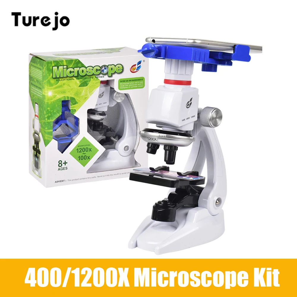 Children Microscope Kit Lab LED 100/400/1200X Home School Educational Toy Gift Refined Biological Microscope For Kid Child
Children Microscope Kit Lab LED 100/400/1200X Home School Educational Toy Gift Refined Biological Microscope For Kid Child
