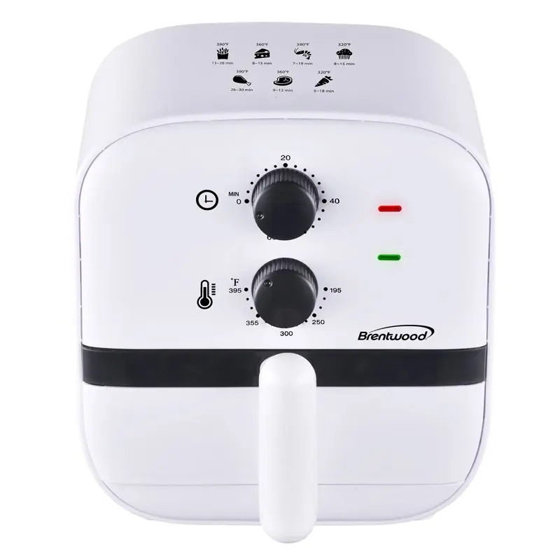 

Quart Small Air Fryer with 60min Timer and Temp Control- White